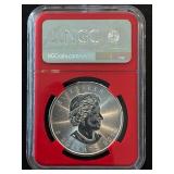 2019 Silver $5 Dollar Maple Leaf NGC MS69