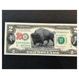 Uncirculated $2 Dollar Bison Bill