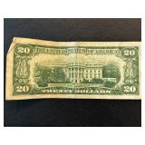 1950 Green Seal $20 Dollar Federal Reserve Note