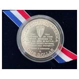 1991-95-D World War II Silver Dollar