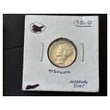 1936-D Mercury Dime