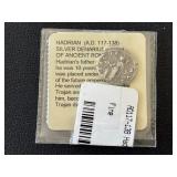 Ancient Hadrian Silver Denarius