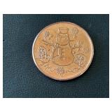 1 Ounce .999 Fine Copper Round