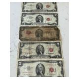 Red Seal $2 Dollar Notes