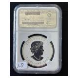 2014 Canada $5 Dollar Maple Leaf .9999 Fine Silver Proof NGC PF70