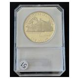 1990 Eisenhower Commemorative Silver Dollar Proof PCI PR70 Deep Cameo Toned