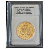 2020 Gold Enriched Kennedy Half Dollar