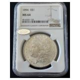 1896 Morgan Dollar NGC MS64