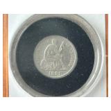 1891 Liberty Seated Dime