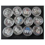 Kennedy Apollo Colorized Half Dollars