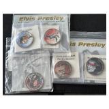 Elvis Presley Colorized Half Dollars