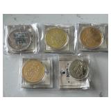Gold and Silver Layered Medallions