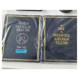 Franklin Half Dollar and Peace and Silver Eagle Collector Books