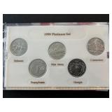 1999 Platinum Edition State Quarter Set