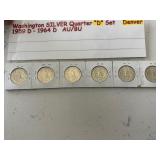 Washington Denver Silver Quarter Set