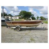1981 Smokercraft Fishing Boat and 1980 E-Z Loader Boat Trailer