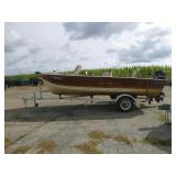 1981 Smokercraft Fishing Boat and 1980 E-Z Loader Boat Trailer