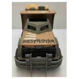 Two Toy Trucks Including Animal Monster Truck And Destroyer Army Truck