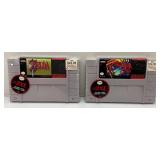 Two Collectible SNES Super Nintendo Cartridge Case 2XL T-Shirts Including Zelda & Super Metroid (Both Factory Sealed)