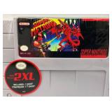 Two Collectible SNES Super Nintendo Cartridge Case 2XL T-Shirts Including Zelda & Super Metroid (Both Factory Sealed)