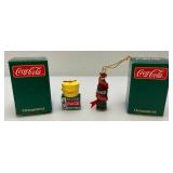 Misc. Collectible Coca Cola Ornaments (NIB)