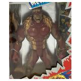 Vcintage Marvel Comics Collec tible X-Men Deluxe Sabertooth 10" Action Figure (New Old Stock) Box Beat Up