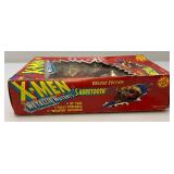 Vcintage Marvel Comics Collec tible X-Men Deluxe Sabertooth 10" Action Figure (New Old Stock) Box Beat Up