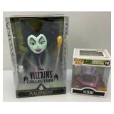 Misc. Collectible Villains Figurines Including FUNKO Pop! Ursula & Disney Villains Collection Limited Release Maleficent Has Crack In Plastic On Box (Both NIB)