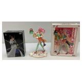 Misc. Collectible Anime Figurines Including Banpresto Otherworlder "Hinata Sakaguchi" (NIB) & Macross 30 Aniversary SQ Figure MYLENE JENIUS (Pre-owned)