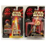 Misc. STAR WARS EPISODE I Action Figures (NIP) Some Bubbles Yellowed