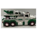 Miniature Die-Cast Collectible Trucks Including HESS Tow Truck Rescue Team Electronic Sounds And Lights & Farm Series Combine (Both New In Box)