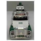 Miniature Die-Cast Collectible Trucks Including HESS Tow Truck Rescue Team Electronic Sounds And Lights & Farm Series Combine (Both New In Box)