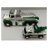 Miniature Die-Cast Collectible Trucks Including HESS Tow Truck Rescue Team Electronic Sounds And Lights & Farm Series Combine (Both New In Box)