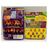Misc. Collectible Action Figures Including Ghost Rider, Spawn, TMNT And Xena (New Old Stock On Card) Shelf Wear Present