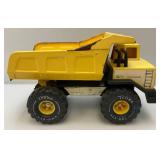 Vintage Pressed Steel Tonka Dump Truck And Hubley Cast Metal Miniature Trucks
