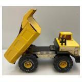 Vintage Pressed Steel Tonka Dump Truck And Hubley Cast Metal Miniature Trucks