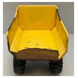 Vintage Pressed Steel Tonka Dump Truck And Hubley Cast Metal Miniature Trucks