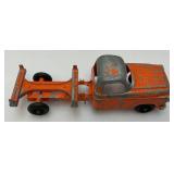Vintage Pressed Steel Tonka Dump Truck And Hubley Cast Metal Miniature Trucks