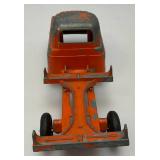 Vintage Pressed Steel Tonka Dump Truck And Hubley Cast Metal Miniature Trucks