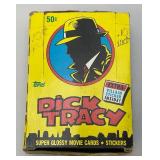 Vintage 1990 TOPPS Dick Tracy Movie 36 Ct Pack Trading Card Box