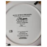 "Rustic Retreat-Pheasants" Plate created from original Painting by Rosemary Millette   11 3/4"