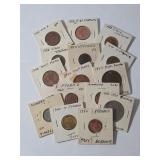 15 Bronze or Copper Foreign Coins