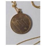 Theodore Roosevelt Coin Copper Pendant