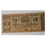 7 REPLICA Treasury Warrant Bills. Bank of Chattanooga, Arkansas, Louisiana, Philadelphia, and Texas