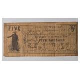 7 REPLICA Treasury Warrant Bills. Bank of Chattanooga, Arkansas, Louisiana, Philadelphia, and Texas