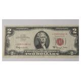 1963 $2 Star Red Stamp.  Very crisp