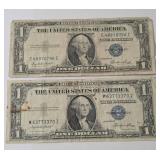 1935- E  1 Dollar Silver Certificate Blue Note,  1935 -E   1 Dollar Silver Certificate Blue Note