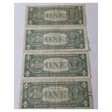 1957   1 Dollar Silver Certificate Blue Note,   3  1957-A  1 Dollar Silver Certificate Blue Note