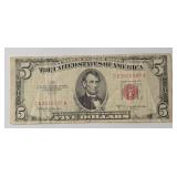 1953-C   5 Dollar Red Note