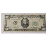 1950-B  Star 20 Dollar Federal Reserve Note